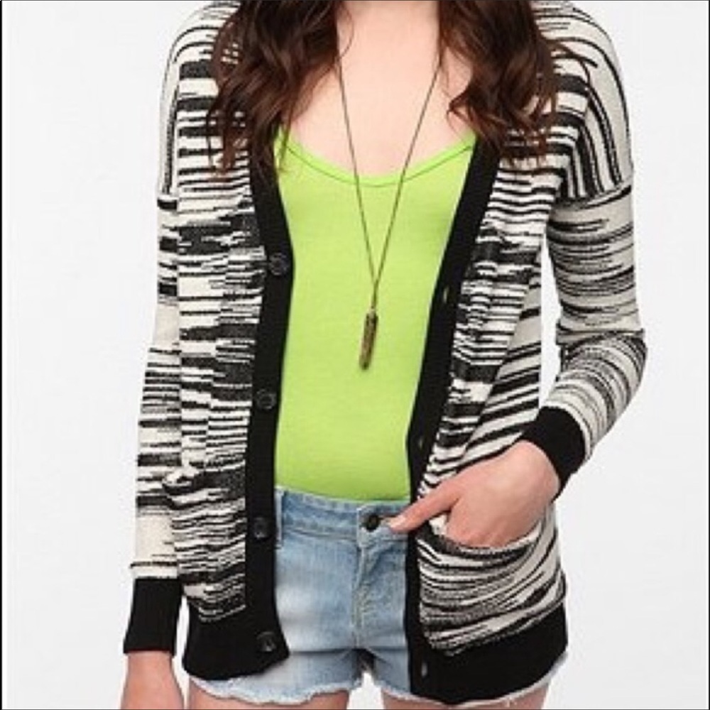 Staring at Stars Urban Outfitters spacedye welt pocket cardigan sweater